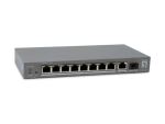 LevelOne GEP-1011 Netzwerk-Switch Unmanaged L2 Gigabit Ethernet (10/100/1000) Power over Ethernet (PoE) Desktop-/Wandmontage Grau