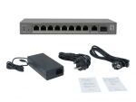 LevelOne GEP-1011 Netzwerk-Switch Unmanaged L2 Gigabit Ethernet (10/100/1000) Power over Ethernet (PoE) Desktop-/Wandmontage Grau
