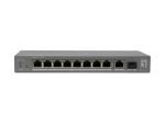 LevelOne GEP-1011 Netzwerk-Switch Unmanaged L2 Gigabit Ethernet (10/100/1000) Power over Ethernet (PoE) Desktop-/Wandmontage Grau