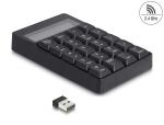 DELOCK USB Typ-A Nummernblock kabellos 2,4GHz Taschenrechner