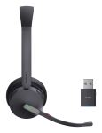 Yealink WH64 Hybrid Dual UC Kopfhörer Kabellos Kopfband Büro/Callcenter Mikro-USB Bluetooth Schwarz