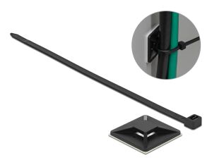 DELOCK Befestigungssockel 40 x 40 mm mit Kabelbinder