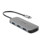 Acer 7in1 Type C Dongle Kabelgebunden USB 3.2 Gen 1 (3.1 Gen 1) Type-C Silber
