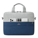 Rivacase 7522 GREY/DARK BLUE Laptoptasche 35,6 cm (14") Aktenkoffer Blau, Grau