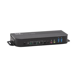 Tripp Lite B005-DPUA2-K DisplayPort/USB KVM-Switch mit 2 Anschlüssen - 4K 60 Hz, HDR, HDCP 2.2, IR, DP 1.4, USB-Freigabe, USB 3.0-Kabel