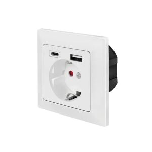 LogiLink PA0262 Steckdose CEE 7/3 + USB Weiß
