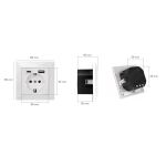 LogiLink PA0262 Steckdose CEE 7/3 + USB Weiß
