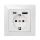 LogiLink PA0262 Steckdose CEE 7/3 + USB Weiß