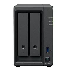 Synology DP320 NAS & Speicherserver Desktop R1600 8 GB 16 TB Schwarz