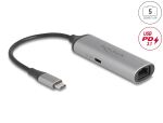 DELOCK USB Type-C Netzwerk Adapter 5 Gigabit LAN 1 x RJ45 mi