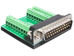 DELOCK Adapter Terminalblock 27Pin -> D-Sub25 Stecker