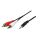LogiLink 1x3.5mm - 2xRCA, 1.5m Audio-Kabel 1,5 m 3.5mm Schwarz