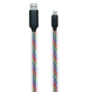 2GO 797145 USB Kabel 1 m USB B Micro-USB B Mehrfarbig
