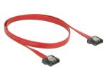 DELOCK SATA-Kabel SATA III -> SATA St/St 0.50m FLEXI rot