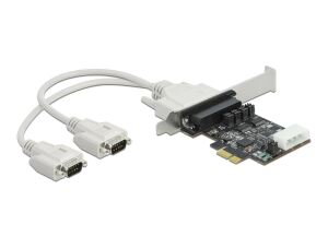 DELOCK PCI Express x1 Karte zu 2 x Seriell RS-232 5 V / 12