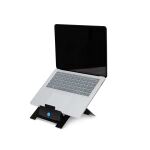 R-Go Tools Laptopständer R-Go Riser Flexible, ergonomisch, faltbarer und einstellbarer Laptopständer, Schwarz