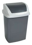 MAUL 9521087 Mülleimer 10 l Rechteckig Kunststoff, Polypropylen (PP) Dunkles Grau, Weiß