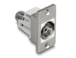 DELOCK Panel Mount IEC Buchse zu F Buchse silber /...