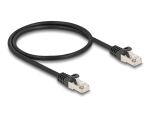 DeLOCK Kabel RJ50 Stecker zu RJ50 Stecker S/FTP 0,5 m schwarz
