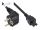 Alcasa P0105-S018 Stromkabel Schwarz 1,8 m Netzstecker Typ E+F C5-Koppler