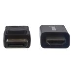 Manhattan 4K@60Hz DisplayPort auf HDMI-Kabel, DisplayPort-Stecker auf HDMI-Stecker, 1,8 m, schwarz