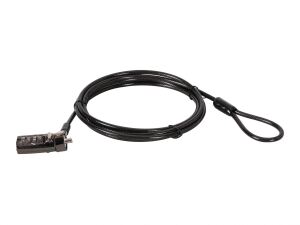Conceptronic CUSTODIO01BN Laptop-Kombinationsschloss, Nano-Sicherheitsschlitz, 1.8m