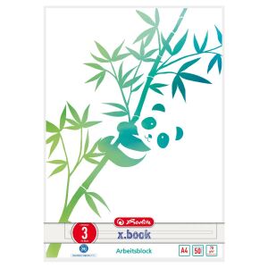 Herlitz GREENline Notizbuch A4 50 Blätter Grün, Weiß