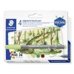 Staedtler pigment brush pen 371 Filzstift Gelb 1...