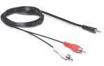 DeLOCK 3.5mm/2 x RCA Audio-Kabel 5 m Schwarz
