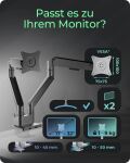 ICY BOX IB-MS524-T, Monitorständer mit Tischhalterung für zwei Monitore bis zu 32" (81 cm)