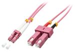 Lindy 46360 InfiniBand/Glasfaserkabel 1 m LC SC Pink