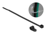 DELOCK Befestigungsschelle 6,4 mm mit KBI 200x3,6mm schwarz