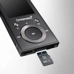 Intenso Video Scooter BT MP3-Player 64 GB – Bluetooth 5.0, 1,8" LCD Display, USB-C, microSD-Kartenleser, 18 Std. Akkulaufzeit, Musik- & Videoplayer, Schwarz