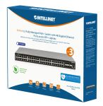 Intellinet 562041 Netzwerk-Switch Managed L3 Gigabit Ethernet (10/100/1000) Power over Ethernet (PoE) Schwarz