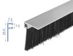 DELOCK Bürstenstreifen 40 mm mit Alu-Profil gewinkelt 1m