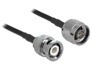 DELOCK Antennenkabel N Stecker zu BNC Stecker LMR195 10 m