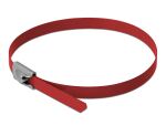 DELOCK Edelstahlkabelbinder L 300 x B 4,6 mm rot 10...