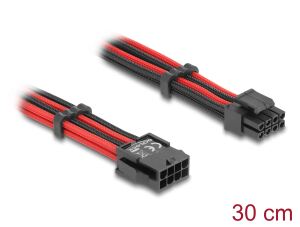 DELOCK Mainboard Powerkabel 8 Pin St. zu 4+4 Pin Bu. 30cm