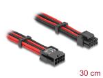 DELOCK Mainboard Powerkabel 8 Pin St. zu 4+4 Pin Bu. 30cm