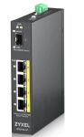 Zyxel RGS100-5P Unmanaged L2 Gigabit Ethernet (10/100/1000) Power over Ethernet (PoE) Schwarz