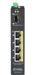 Zyxel RGS100-5P Unmanaged L2 Gigabit Ethernet (10/100/1000) Power over Ethernet (PoE) Schwarz