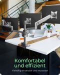 ICY BOX IB-MS525-T, Monitorständer mit Tischhalterung für drei Monitore bis zu 30" (76 cm)