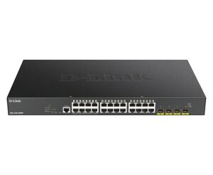 D-Link DGS-1250-28XMP Managed L3 Gigabit Ethernet (10/100/1000) Power over Ethernet (PoE) Schwarz