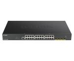 D-Link DGS-1250-28XMP Managed L3 Gigabit Ethernet (10/100/1000) Power over Ethernet (PoE) Schwarz