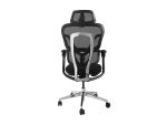 Equip Ergonomischer Premium-Bürostuhl mit Kopfstütze und Armlehnen, Schwarz