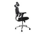 Equip Ergonomischer Premium-Bürostuhl mit Kopfstütze und Armlehnen, Schwarz