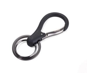 TROIKA KR17-09/GM Schlüsselring/Etui Schlüsselanhänger Schwarz