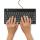 R-Go Tools Ergonomische Tastatur R-Go Compact Break, kompakte Tastatur mit Pausensoftware, QWERTZ (DE), Kabelgebunden, Schwarz