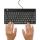 R-Go Tools Ergonomische Tastatur R-Go Compact Break, kompakte Tastatur mit Pausensoftware, QWERTZ (DE), Kabelgebunden, Schwarz