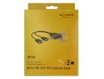DELOCK PCI Express Card > 2x Seriell RS-232 HighSp. 921K ESD
